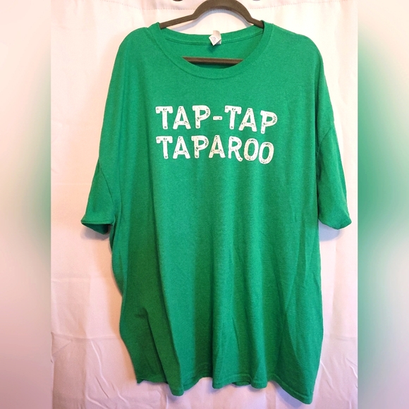 Jerzees Tops - Tap-Tap Taparoo T-shirt Size 3x. Green, Short Sleeve Jerzees Brand.